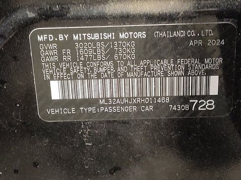 Used 2024 Mitsubishi Mirage ES FWD image 33