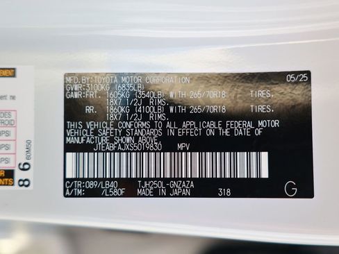 Used 2025 Toyota Land Cruiser w/ Premium Package AWD/4WD image 40