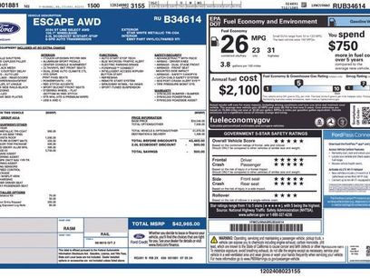 New 2024 Ford Escape ST-Line Select w/ Tech Pack #2