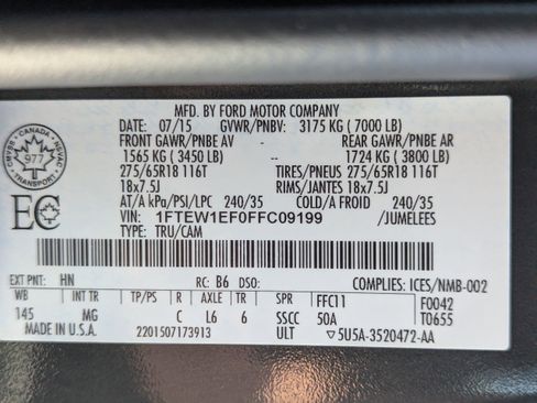 Used 2015 Ford F150 XLT w/ Equipment Group 302A Luxury AWD/4WD image 50