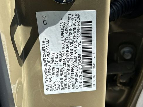 New 2025 Honda Civic Sport image 33