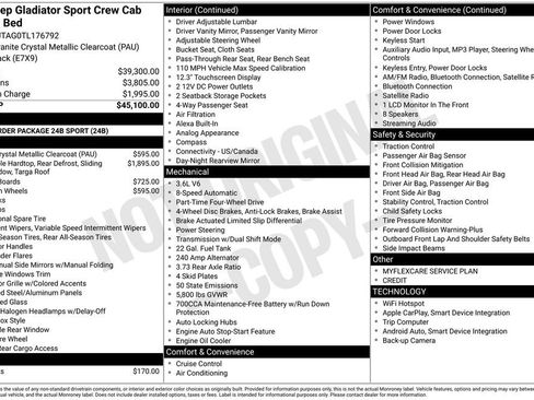 New 2026 Jeep Gladiator Sport AWD/4WD image 7