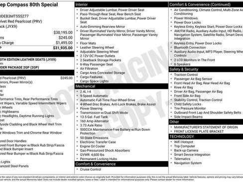 Used 2021 Jeep Compass 80th Special Edition image 17