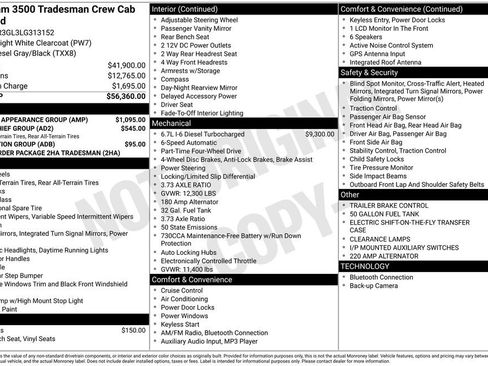 Used 2020 RAM 3500 Tradesman w/ Chrome Appearance Group image 40