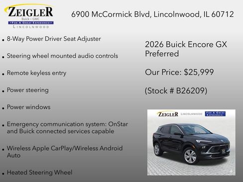 New 2026 Buick Encore GX Preferred w/ Comfort Package AWD/4WD image 18