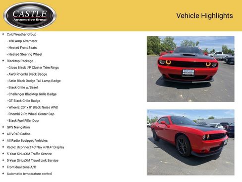 Used 2023 Dodge Challenger GT w/ Blacktop Package AWD/4WD image 4