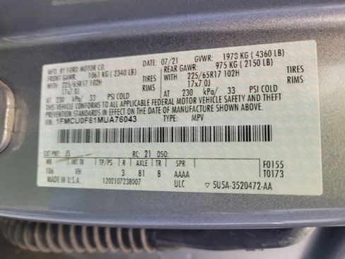 Used 2021 Ford Escape S FWD image 33