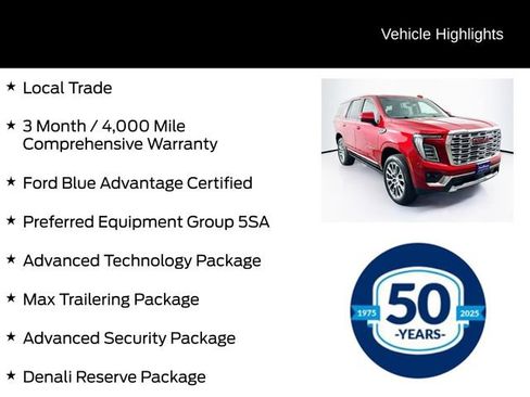 Used 2025 GMC Yukon Denali w/ Denali Reserve Package AWD/4WD image 6