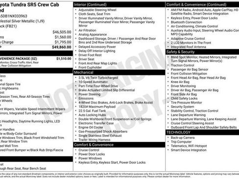 Used 2022 Toyota Tundra SR5 w/ SR5 Convenience Package AWD/4WD image 26