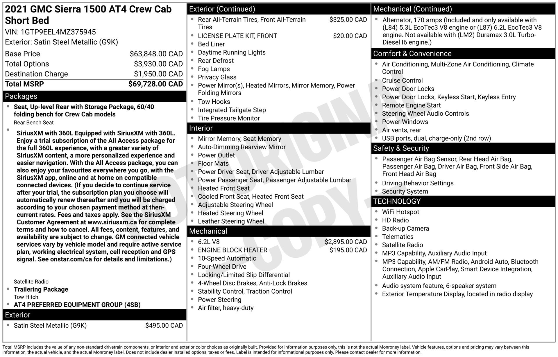 Used 2021 GMC Sierra 1500 AT4 AWD/4WD image 14