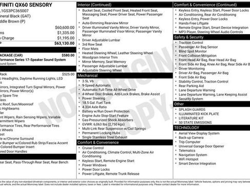 Used 2023 INFINITI QX60 Sensory w/ Cargo Package image 10