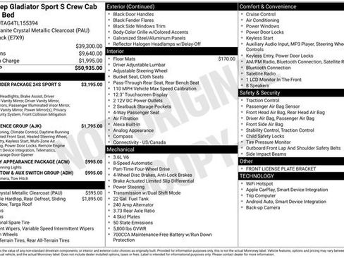 New 2026 Jeep Gladiator Sport AWD/4WD image 41