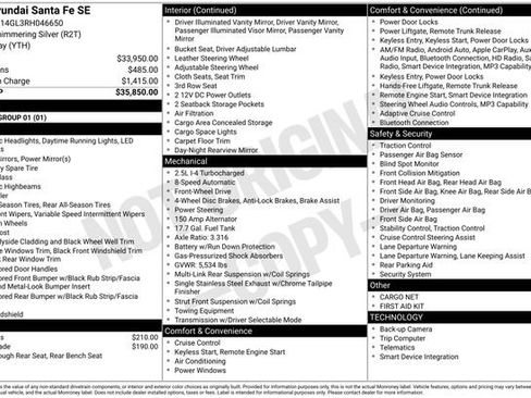 Used 2024 Hyundai Santa Fe SE FWD image 36