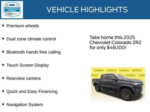 Used 2025 Chevrolet Colorado ZR2 w/ Technology Package image 23