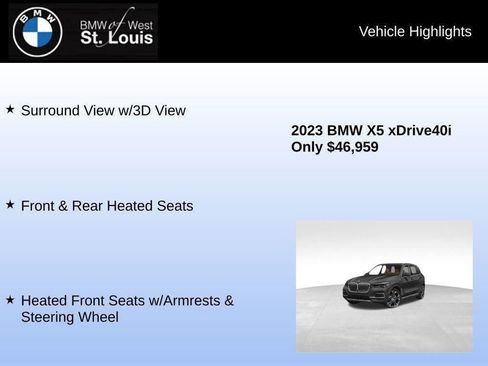 Used 2023 BMW X5 xDrive40i w/ Climate Comfort Package image 79
