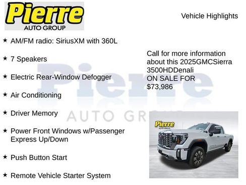Used 2025 GMC Sierra 3500 Denali w/ Denali Reserve Package AWD/4WD image 12
