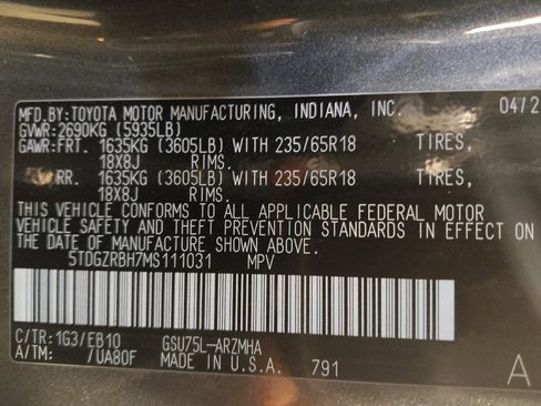 Used 2021 Toyota Highlander XLE image 33