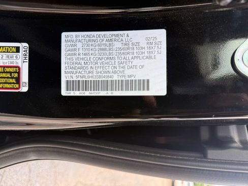Certified 2025 Honda Odyssey EX-L image 26