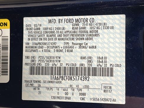 Used 2019 Ford Mustang GT w/ Equipment Group 301A RWD image 26
