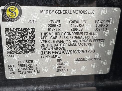 Used 2019 Chevrolet Traverse RS w/ LPO, Floor Liner Package FWD image 30