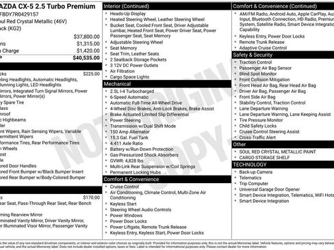 Certified 2024 MAZDA CX-5 2.5 Turbo w/ Premium Package AWD/4WD image 26