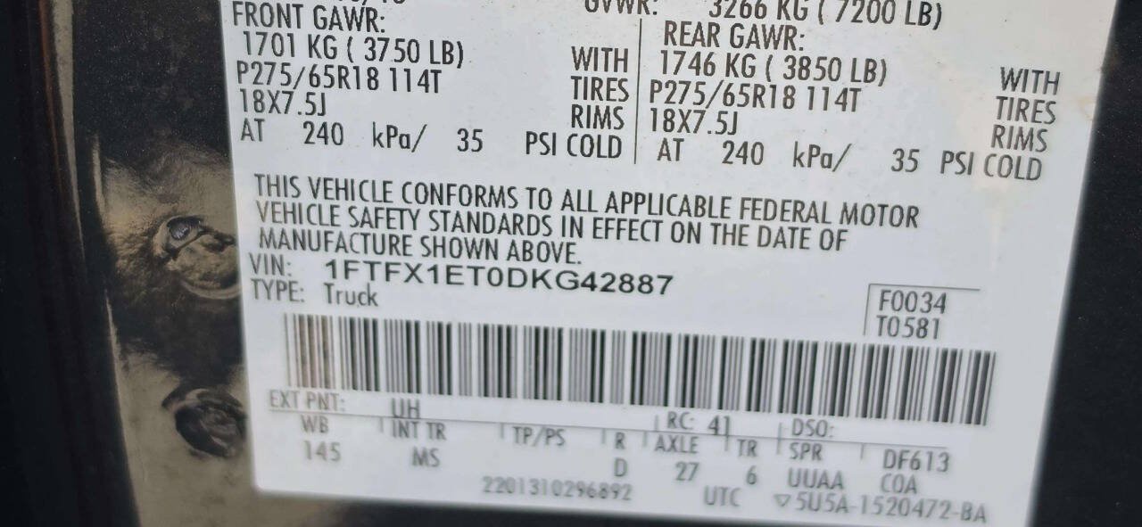 Used 2013 Ford F150 XLT w/ XLT Chrome Pkg AWD/4WD image 10