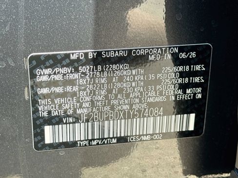 New 2026 Subaru Outback Premium AWD/4WD image 43