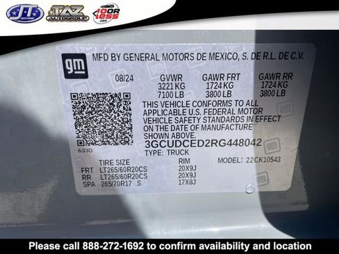 Used 2024 Chevrolet Silverado 1500 Custom Trail Boss w/ LPO, Dark Essentials Package image 18