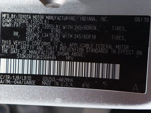 Used 2019 Toyota Highlander XLE image 49