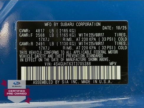 Certified 2026 Subaru Crosstrek 2.5i Wilderness w/ Wilderness Package image 30