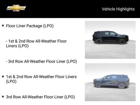 Used 2024 Chevrolet Traverse Z71 w/ LPO, Floor Liner Package AWD/4WD image 19