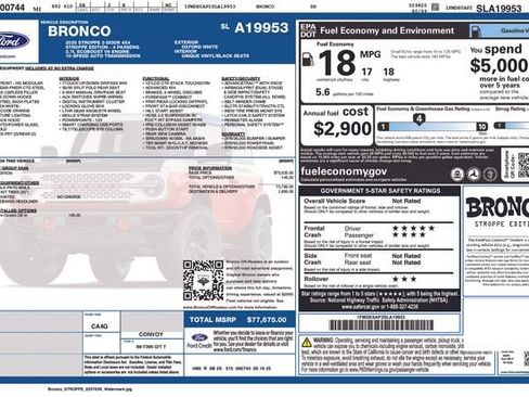Used 2025 Ford Bronco Stroppe Edition AWD/4WD image 44