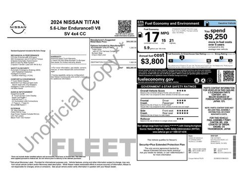 Used 2024 Nissan Titan SV w/ Accessory Utility Package AWD/4WD image 3