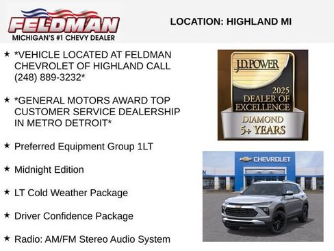 New 2026 Chevrolet TrailBlazer LT w/ Midnight Edition AWD/4WD image 3