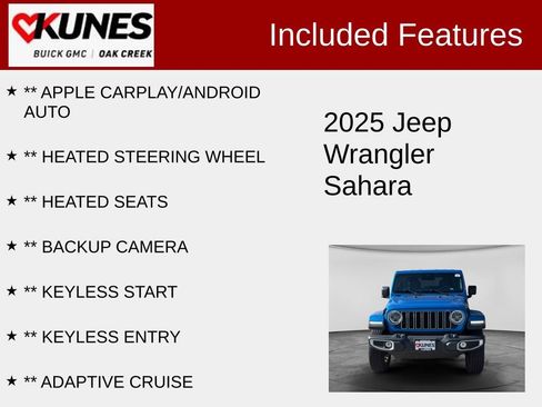 Used 2025 Jeep Wrangler Unlimited Sahara AWD/4WD image 2