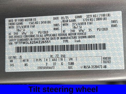 Used 2025 Ford F150 XLT w/ Equipment Group 301A Standard image 26