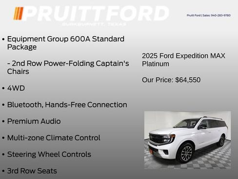 Used 2025 Ford Expedition Max Platinum AWD/4WD image 7