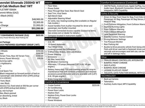 Used 2024 Chevrolet Silverado 2500 W/T w/ WT Fleet Convenience Package AWD/4WD image 28