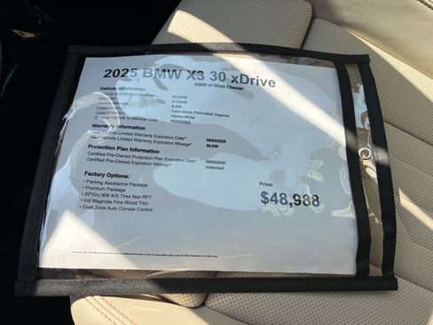 Certified 2025 BMW X3 xDrive30i AWD/4WD image 19