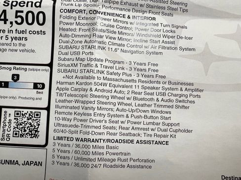 Used 2023 Subaru WRX Limited image 36