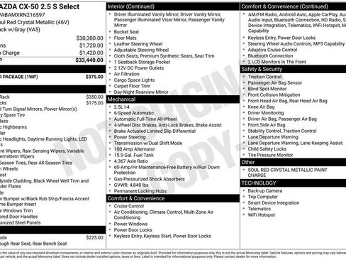 Used 2024 MAZDA CX-50 AWD 2.5 S w/ Weather Package image 7