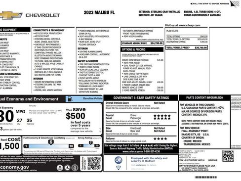 Used 2023 Chevrolet Malibu LS w/ Driver Confidence Package image 3