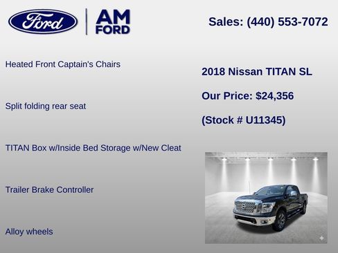 Used 2018 Nissan Titan SL w/ Texas Titan Edition AWD/4WD image 29