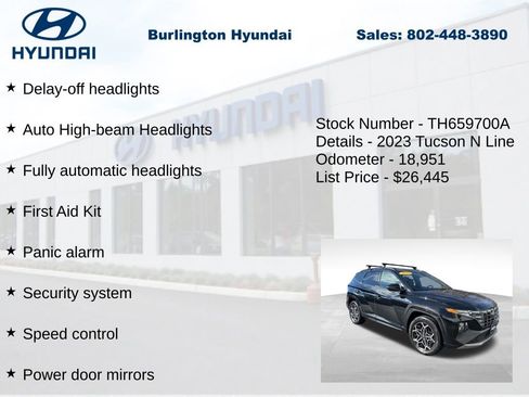 Certified 2023 Hyundai Tucson N Line image 20