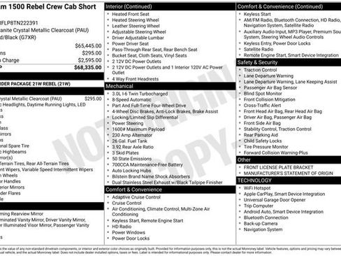 New 2026 RAM 1500 Rebel AWD/4WD image 30