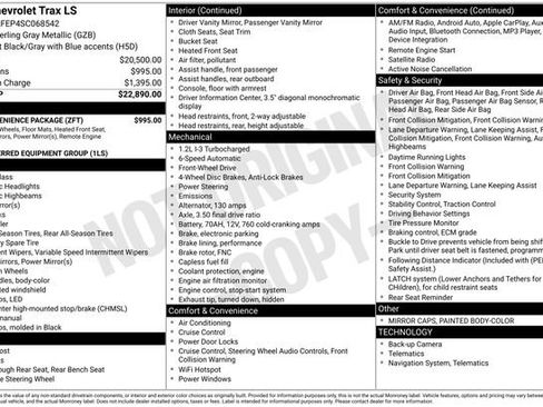 Used 2025 Chevrolet Trax LS w/ LS Convenience Package image 7