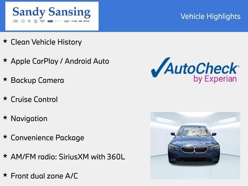 Used 2021 BMW 330i Sedan w/ Convenience Package RWD image 8