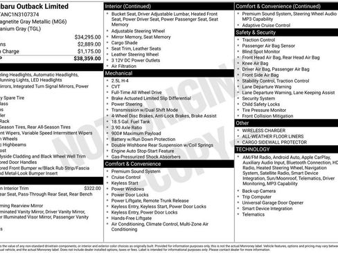 Used 2022 Subaru Outback Limited image 11