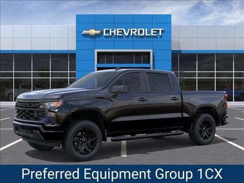 New 2026 Chevrolet Silverado 1500 Custom w/ Turbomax Blackout Package RWD image 2