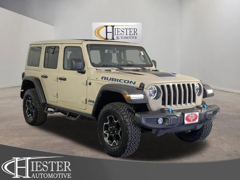 Used 2022 Jeep Wrangler Unlimited Rubicon 4xe w/ Cold Weather Group image 1